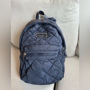 Marc Jacobs Midnight Blue Quilted Backpack, lightweight,really good condition